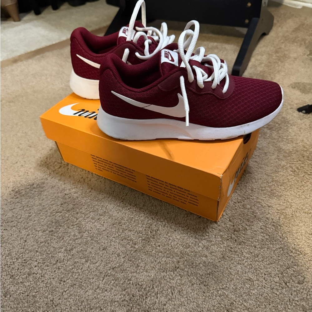 Nike Maroon Sneakers with White Details